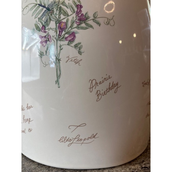 RARE Kohler Prairie Flowers‎ of the Midwest Artist Edition Waste Basket Planter - Picture 9 of 16
